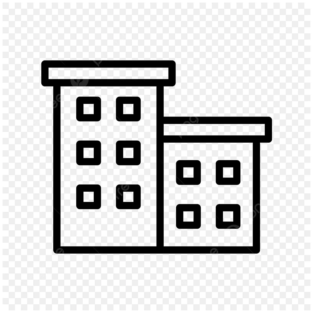 Apartment office building vector art png, vector office building icon
