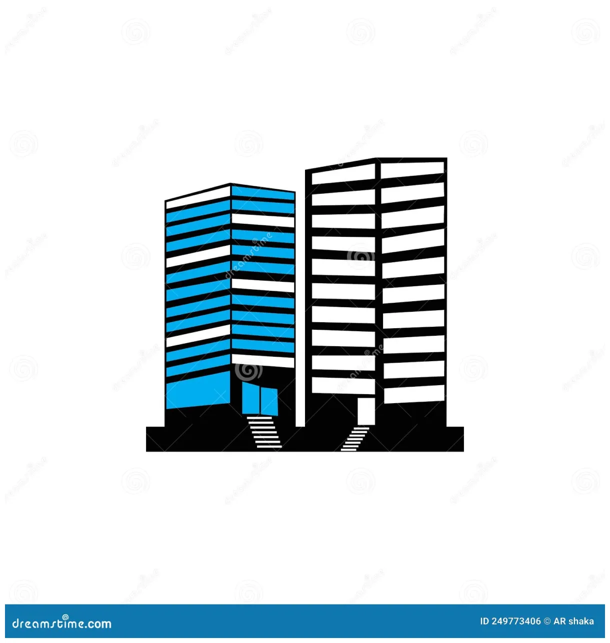 Building icon logo, vector design stock vector illustration of