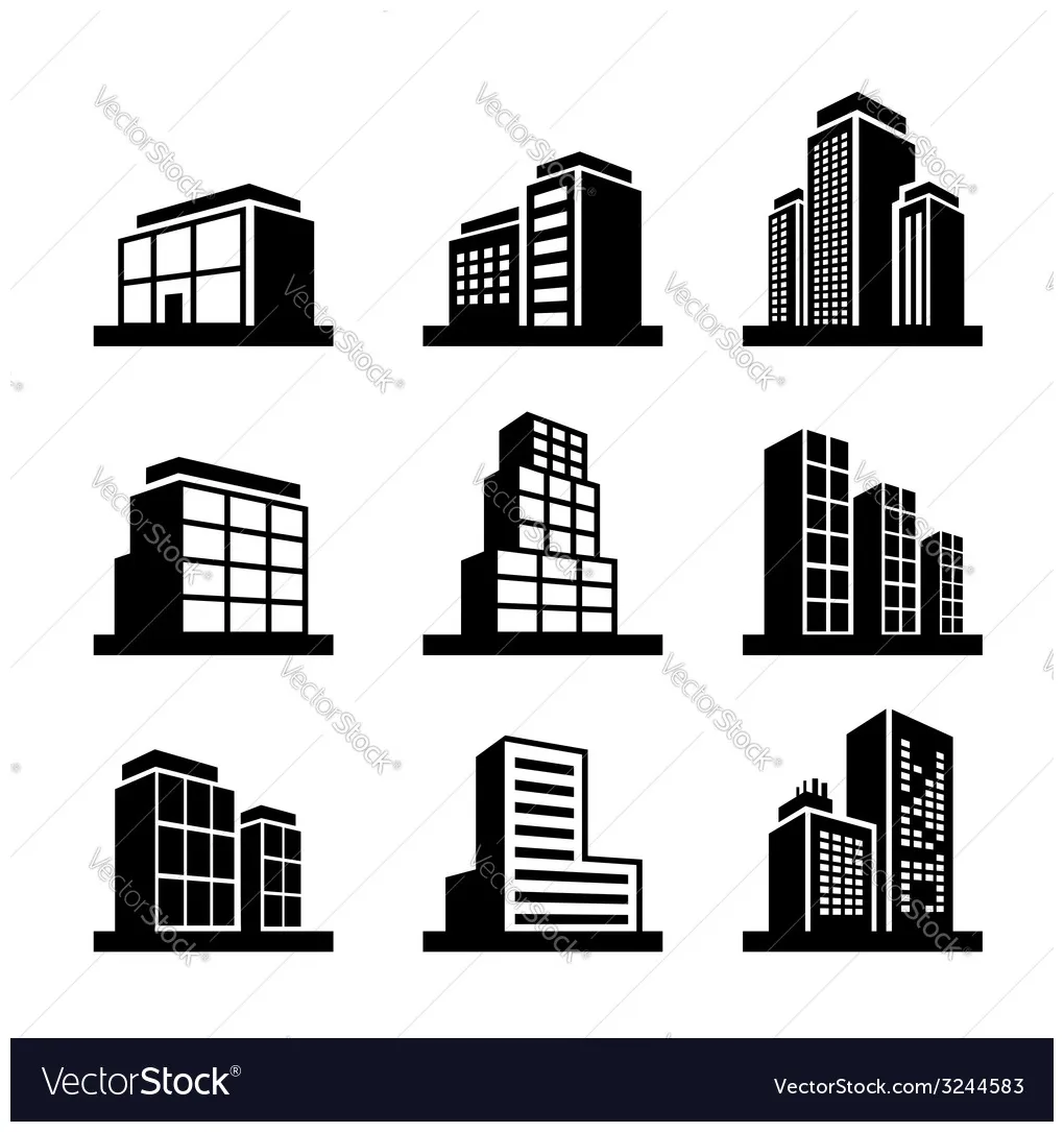 Commercial building icon