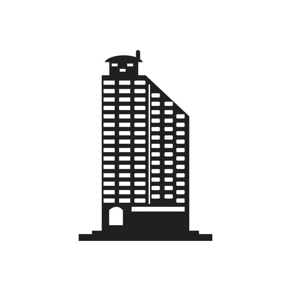 Building icon logo, vector design 12856567 vector art at vecteezy