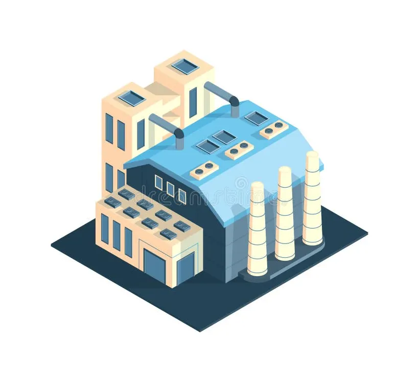 Industrial building icon stock vector. illustration of building 242130540 printable coloring page