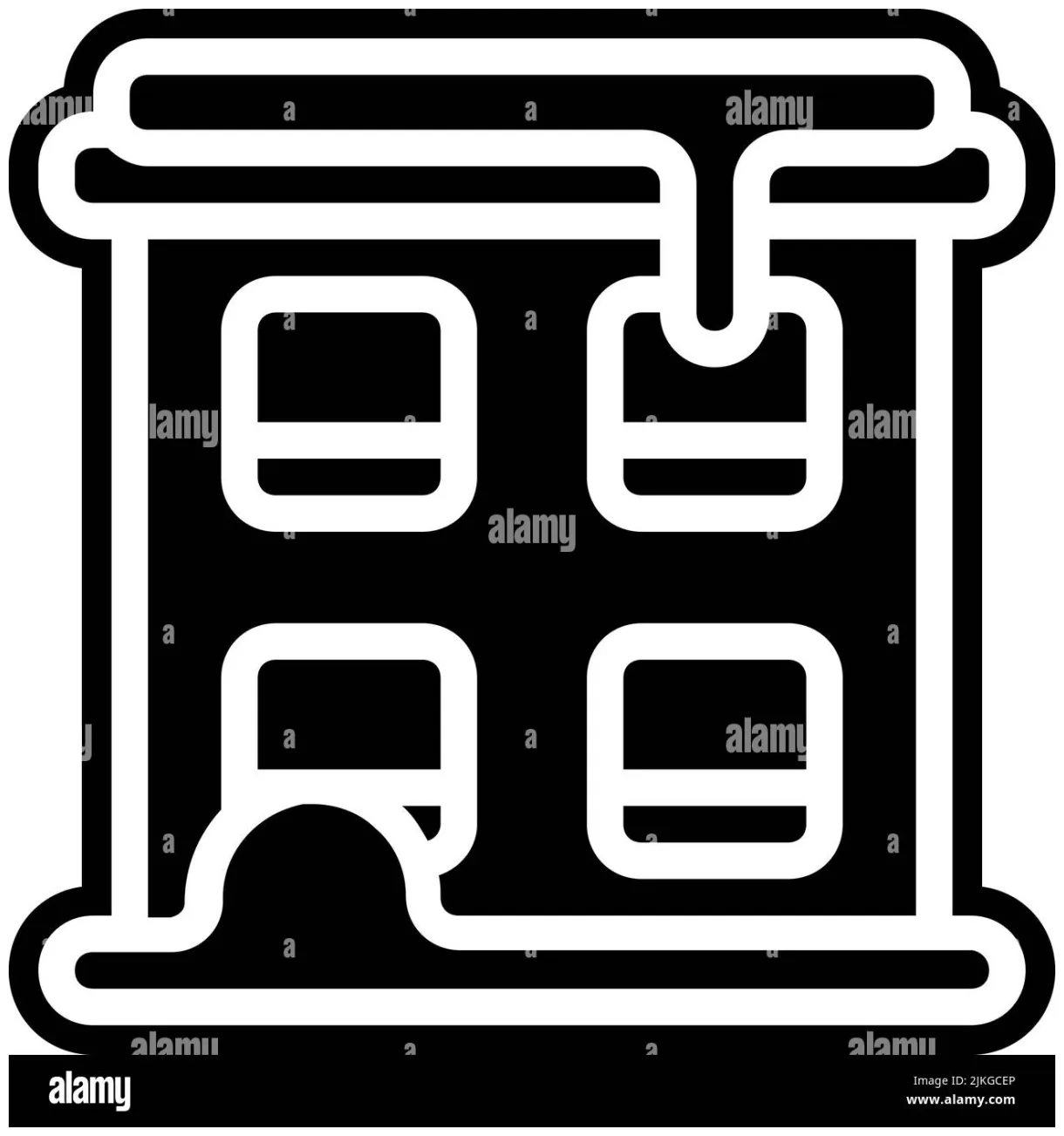 Building icon black vector illustration stock vector & art alamy