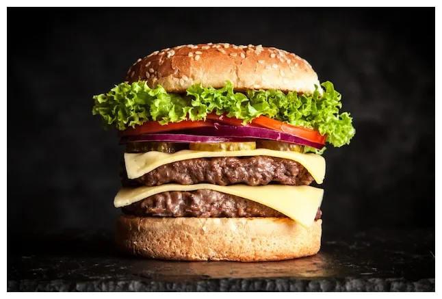 Délicieux burger grillé premium