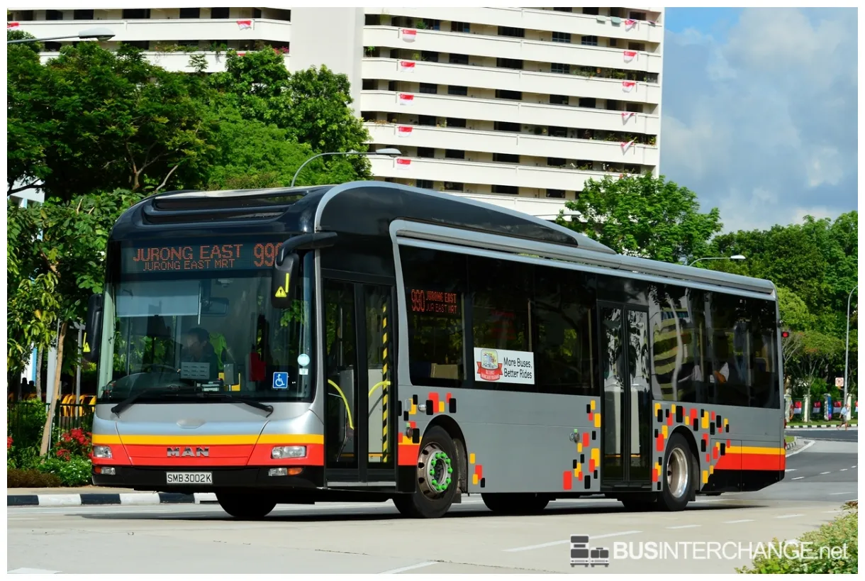 Bus 990 tower transit singapore man nl323f a22 smb3002k bus