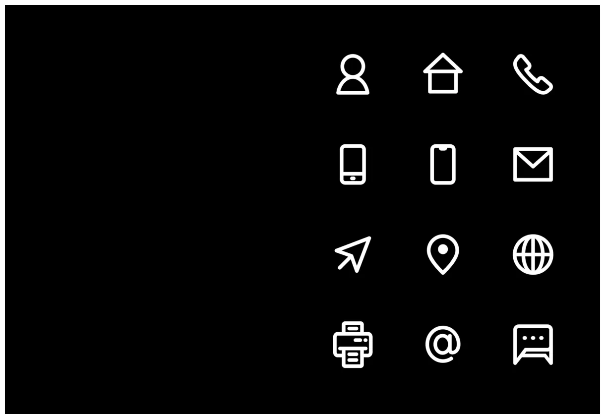 Business card icons squares gallery 22448553 png