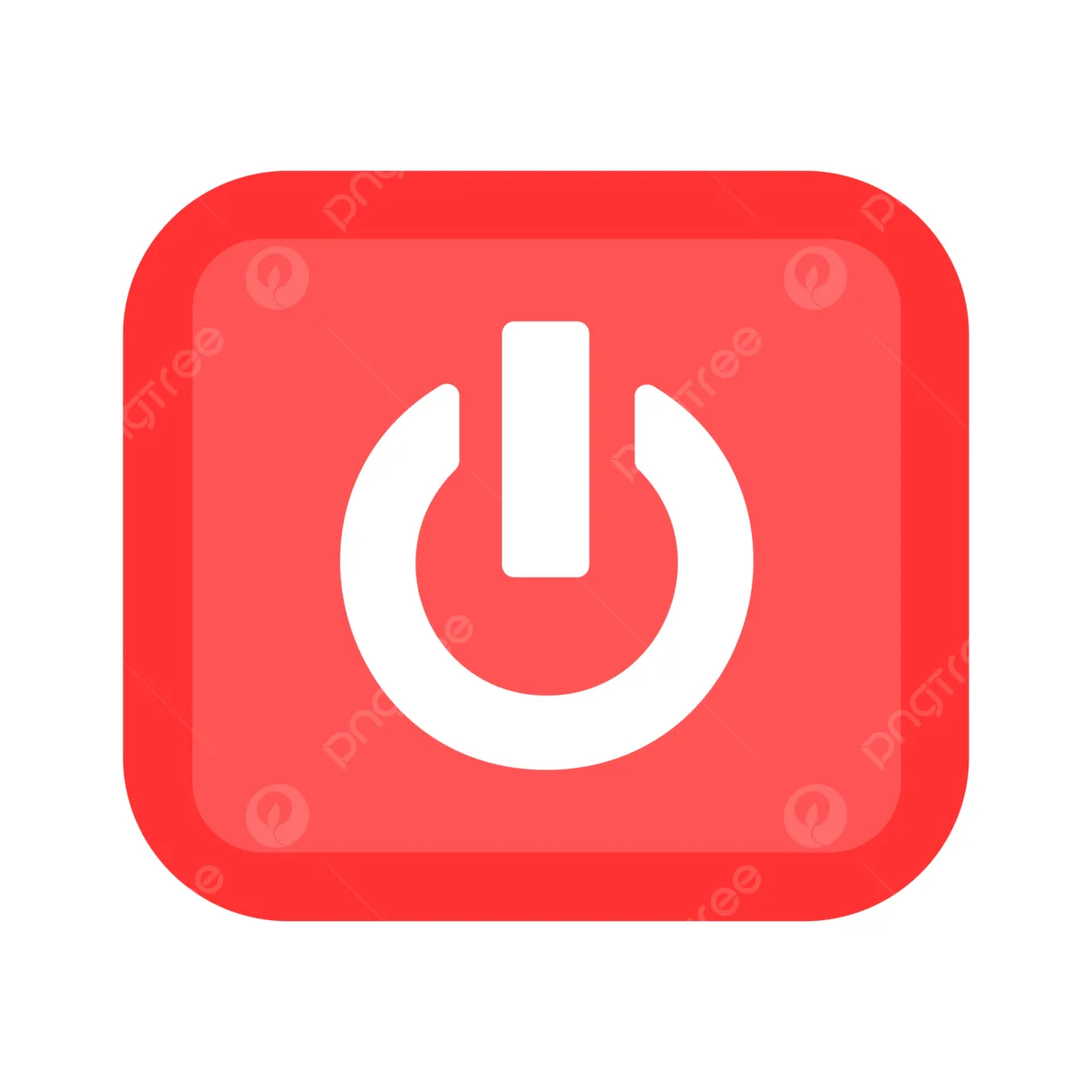 Power button flat icon vector, switch, button, power png and vector