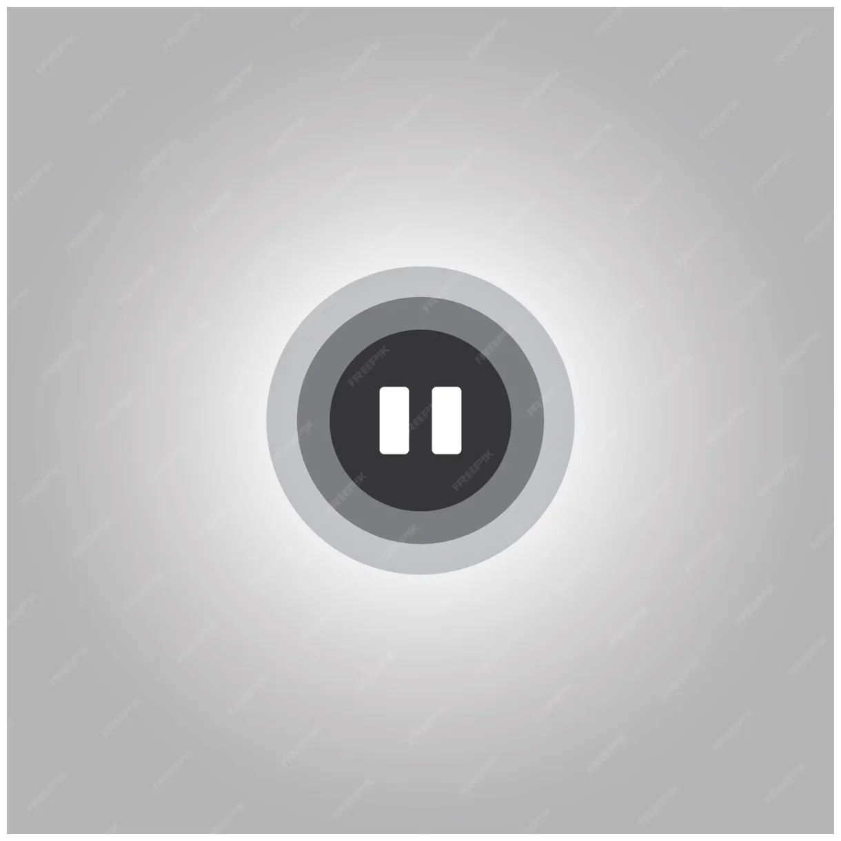 Значок кнопки паузы дорожки, векторная иллюстрация логотипа кнопки