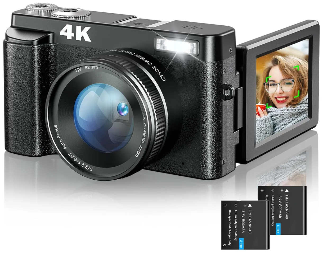 Appareil numérique autofocus 48mp caméscope caméra vidéo avec