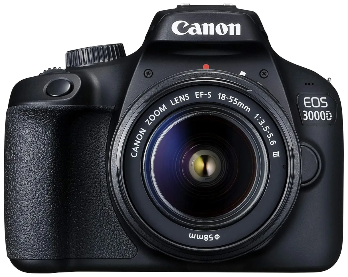 Buy canon eos 3000d 18mp digital slr camera black with 18-55mm is ii