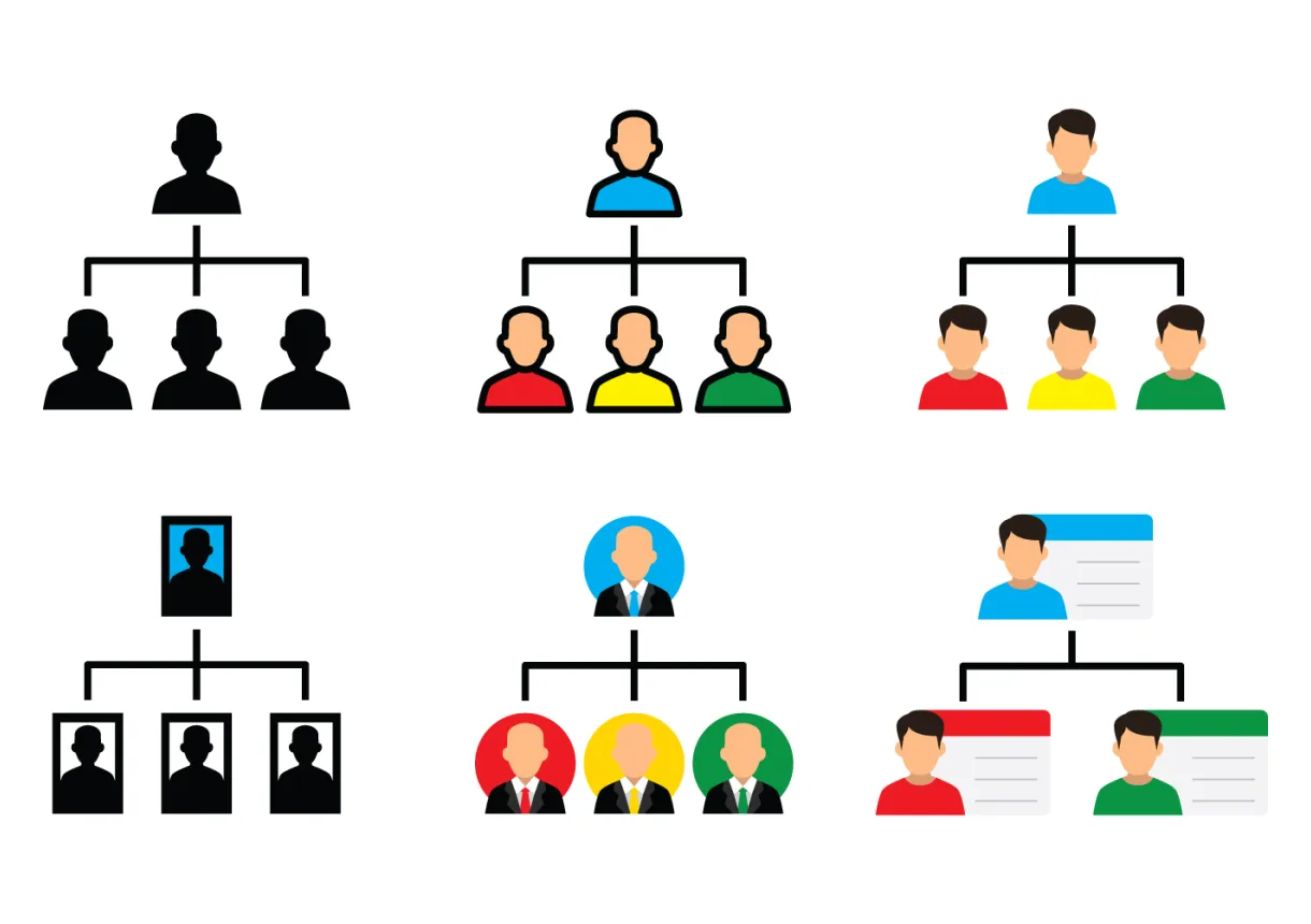 Organization chart icon 156153 vector art at vecteezy