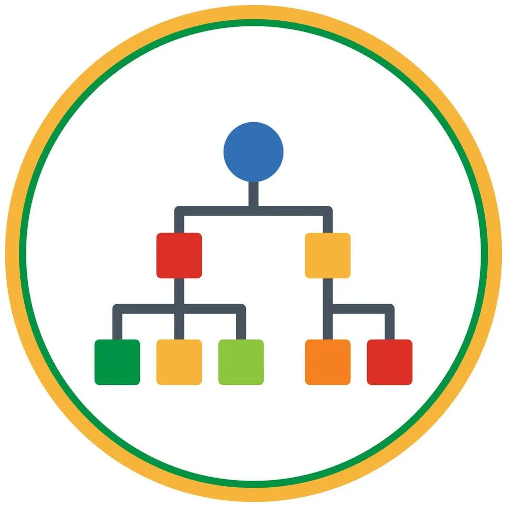 Organization chart vector icon design 16270459 vector art at vecteezy