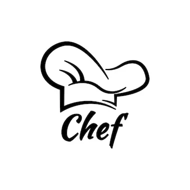 Premium vector chef logo cooking kitchen icon vector logo