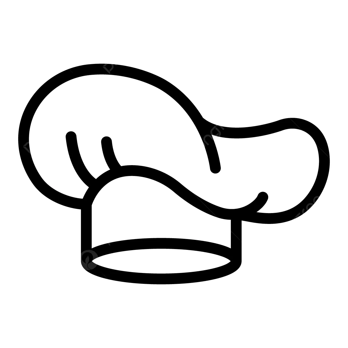 Chef hat vector icon design illustration, chef hat, kitchen, restaurant