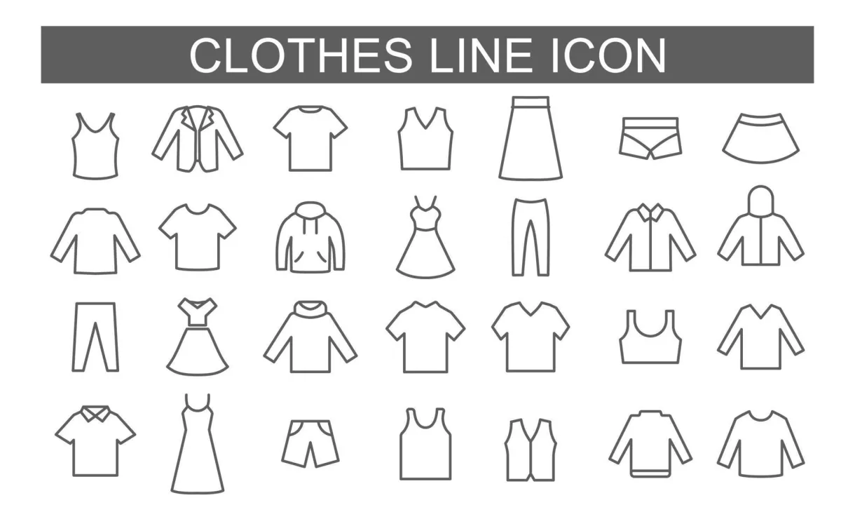 Pack. bundle set isolated. vector