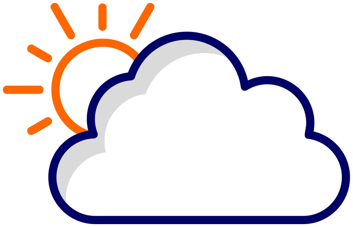 Cloudy vector icon 22060117 vector art at vecteezy