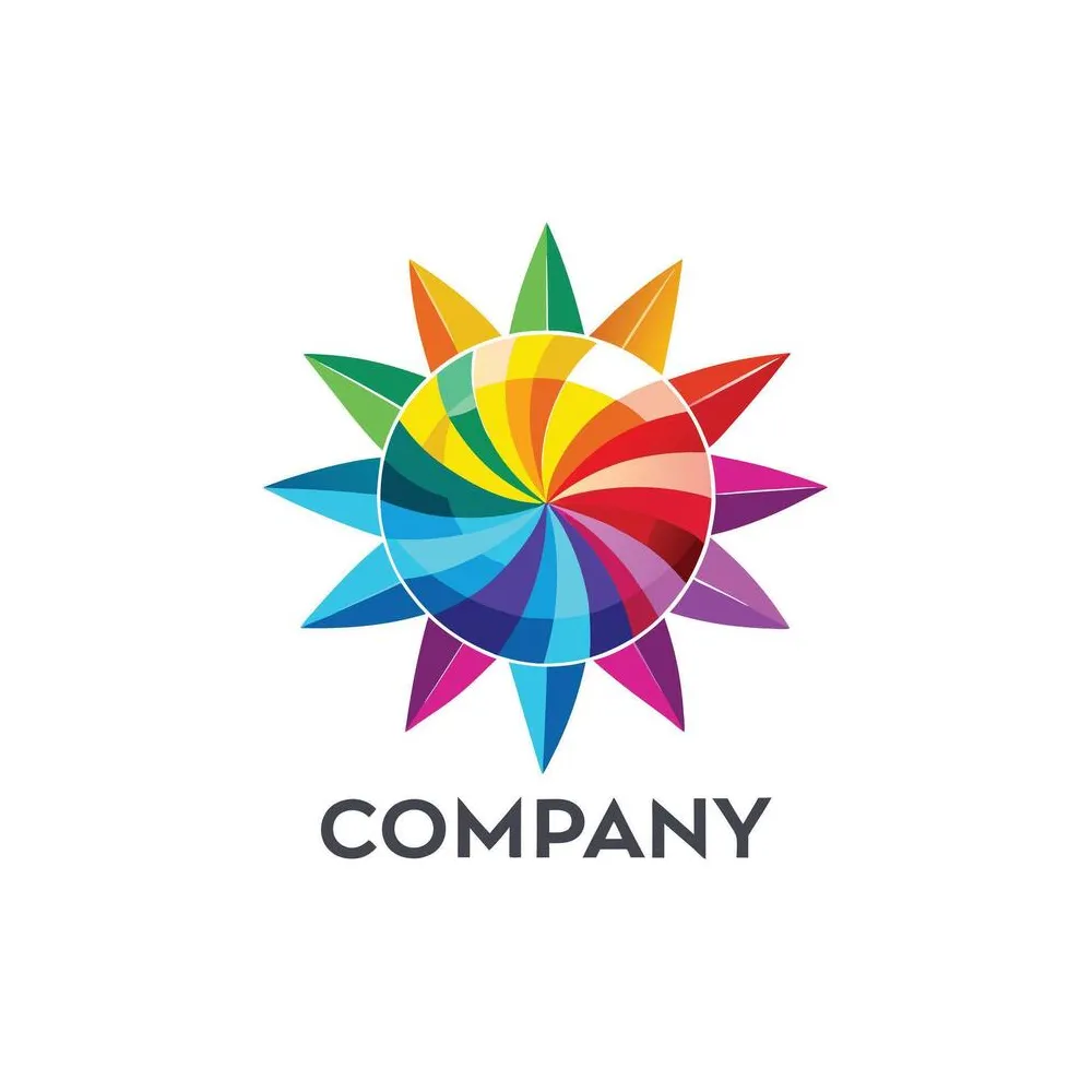 Color wheel logo vector art, icons, and graphics for