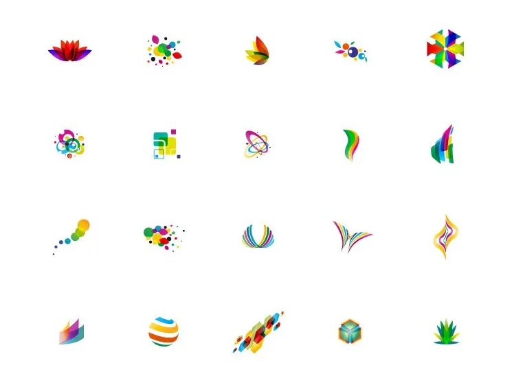 Free vector pack colorful logos free vector download free s