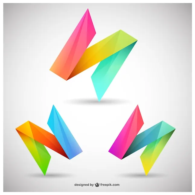 Free vector colorful logos