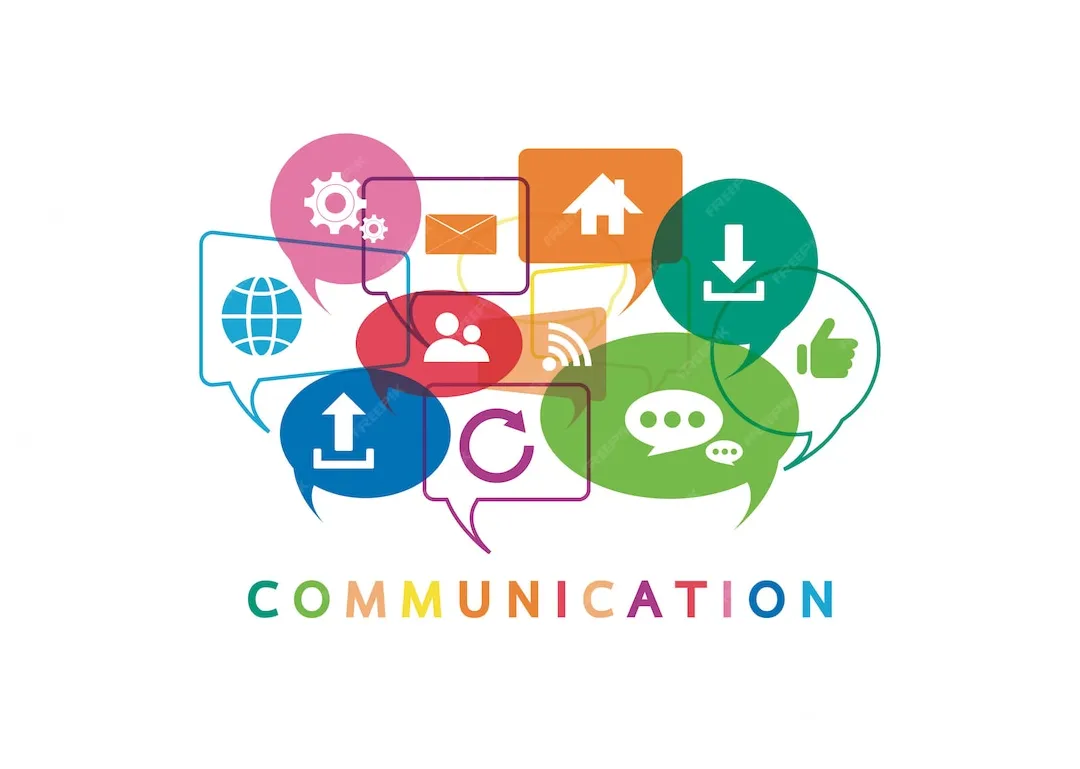 Premium vector vector illustration of a communication concept