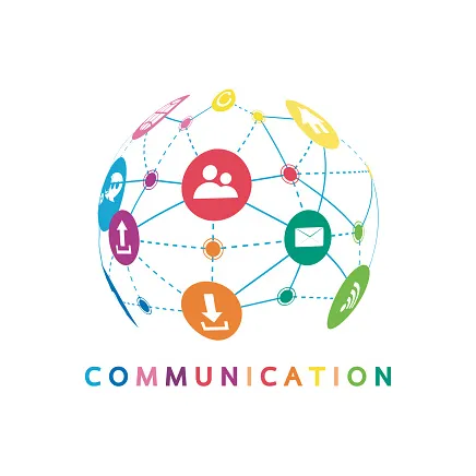 Illustration vectorielle dun concept de communication la mot