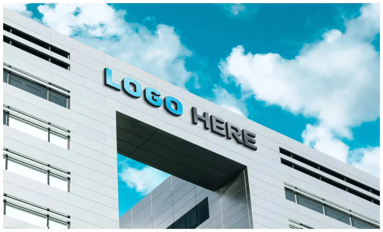 3d company logo mockup graphicsfamily