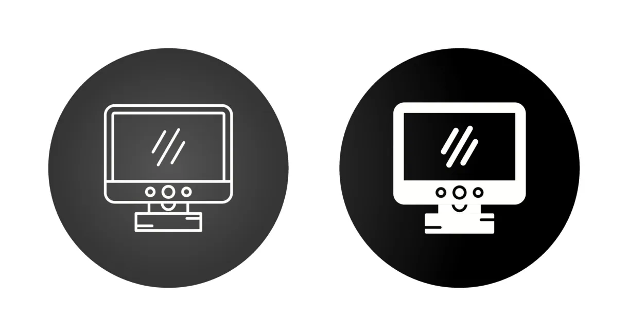 Computer vector icon set 23694905 vector art at vecteezy