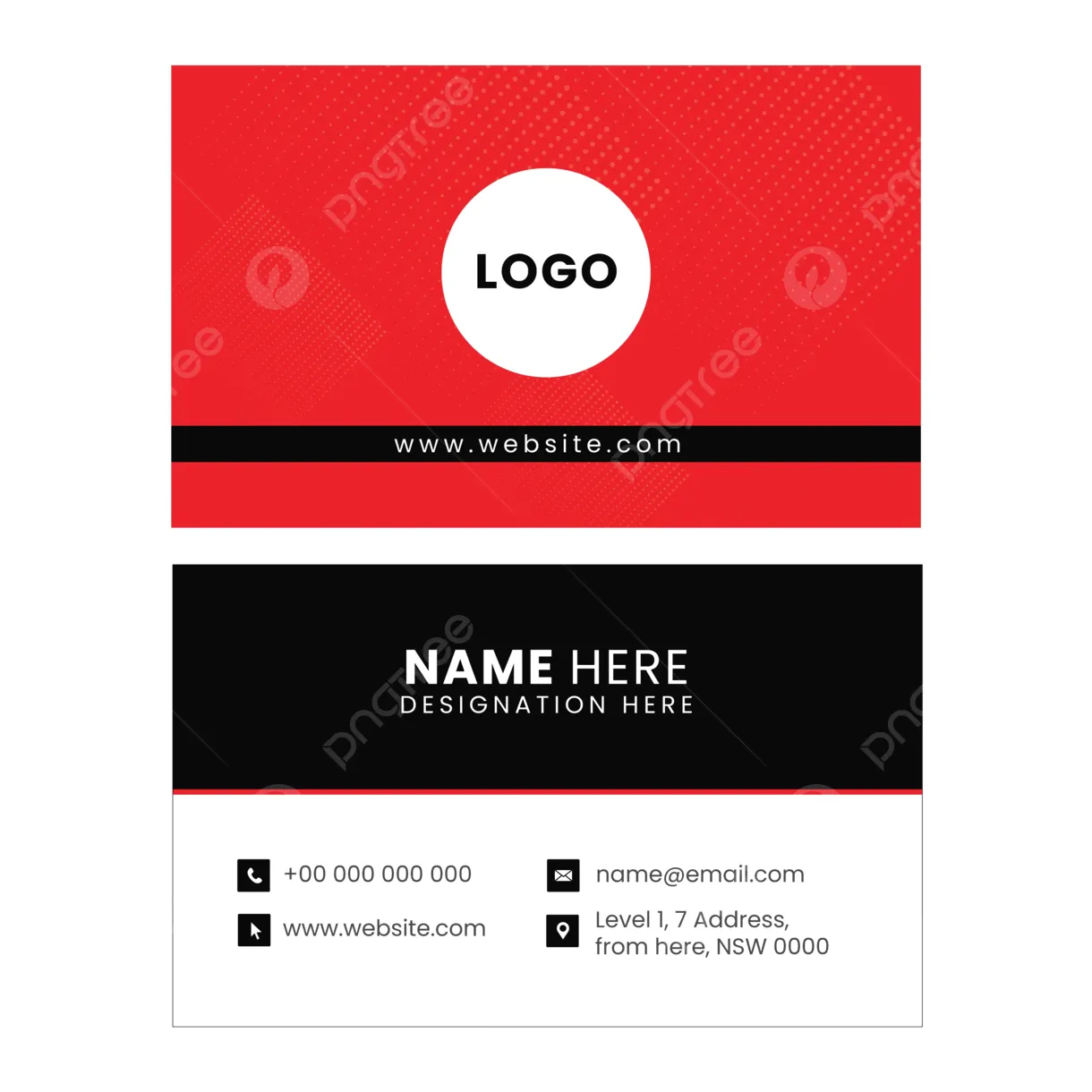 Corporate identity card vector template download on pngtree