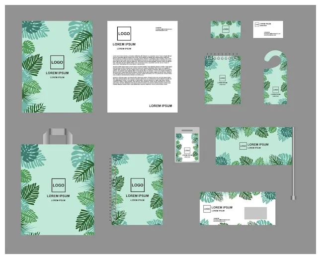 Premium vector identity corporate style vector