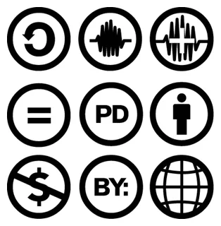 Creative commons what the logo? printable coloring page