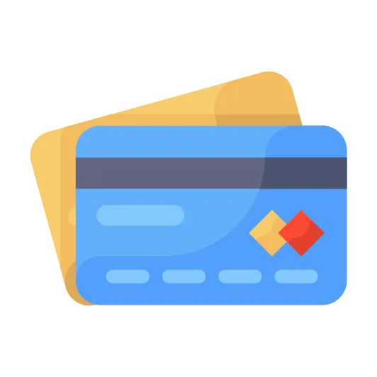 Credit card generic flat icon