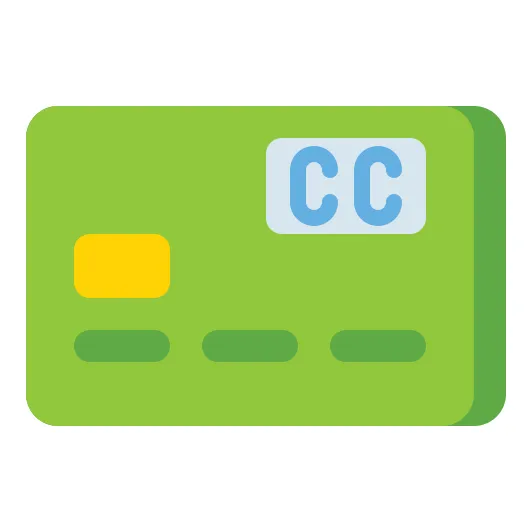 Credit card free business and finance icons