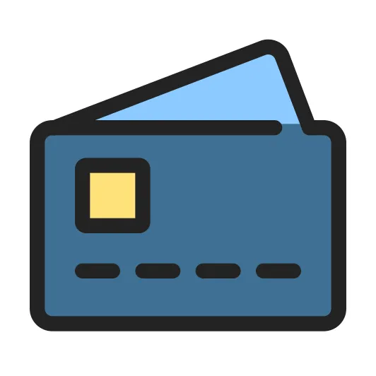 Credit card free business and finance icons