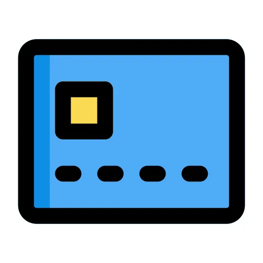 Credit card free business and finance icons