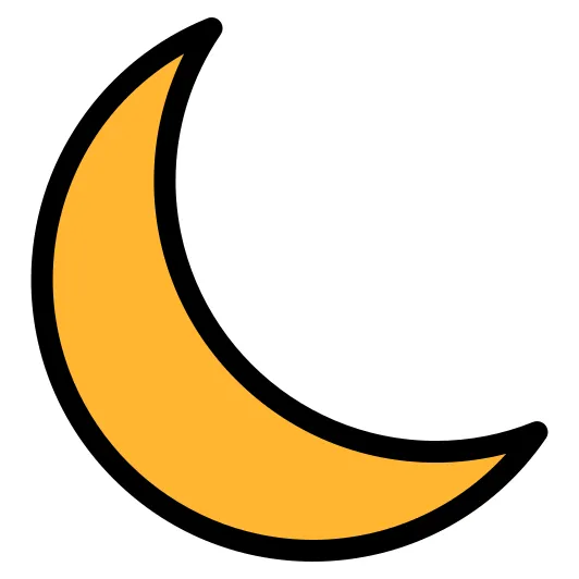 Crescent moon free weather icons