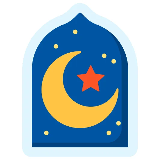 Crescent moon special flat icon printable coloring page