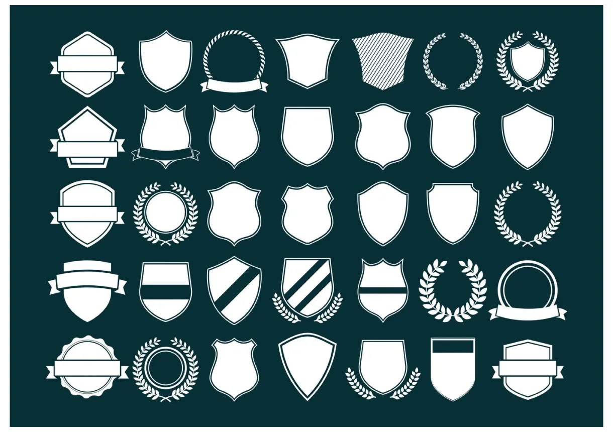 Vector crest and shields 82727 vector art at vecteezy