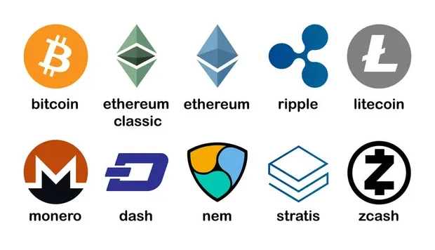 100,000 crypto logos vector s deposit s