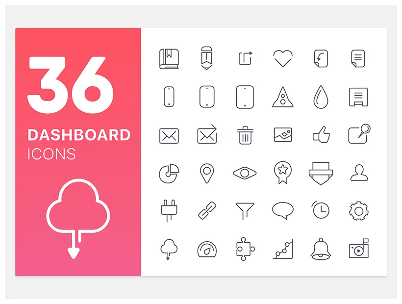 Dashboard Icons | free icon packs | UI Download