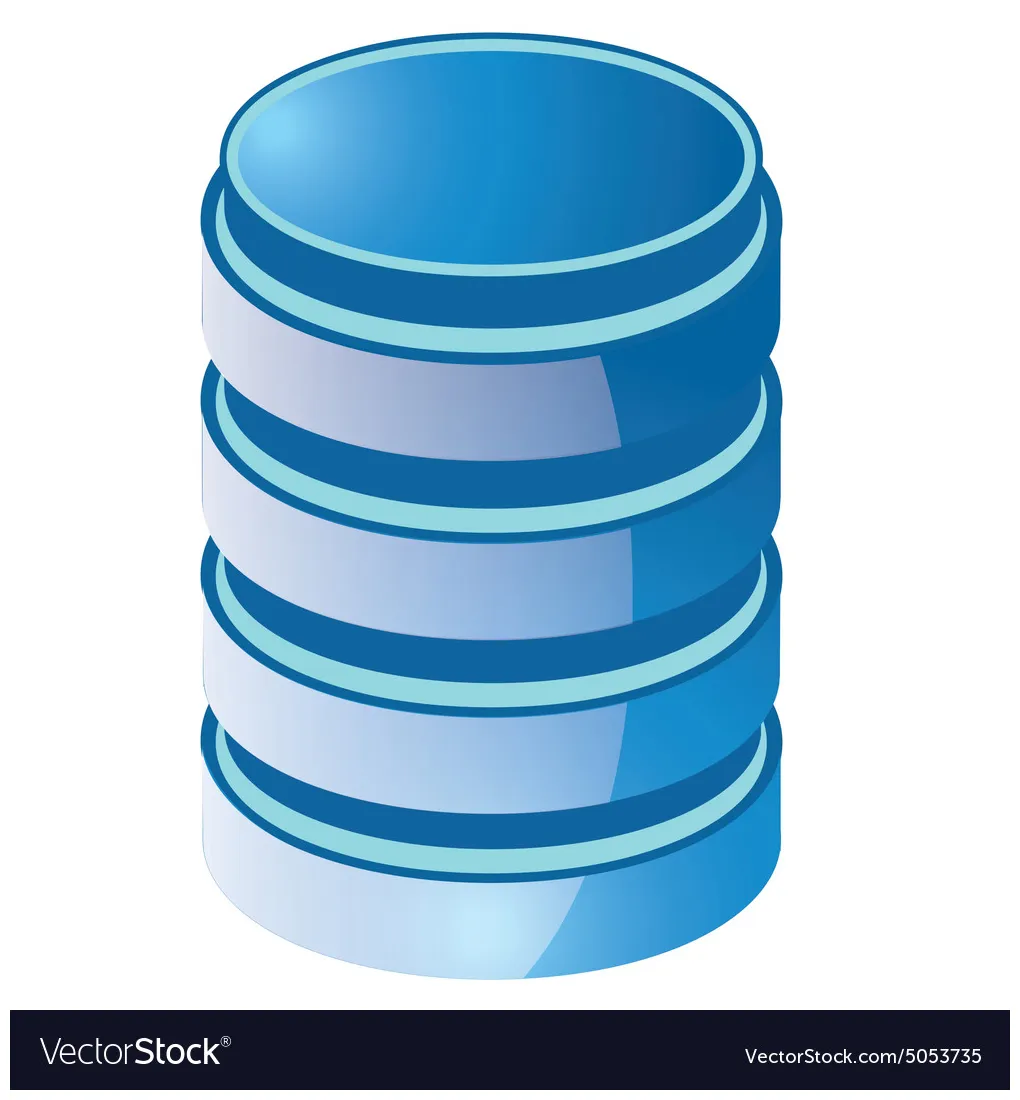 Database icon vector vectorstock