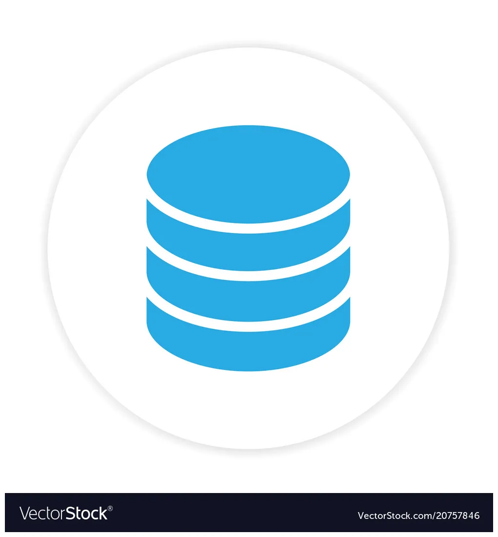 Database vector icon