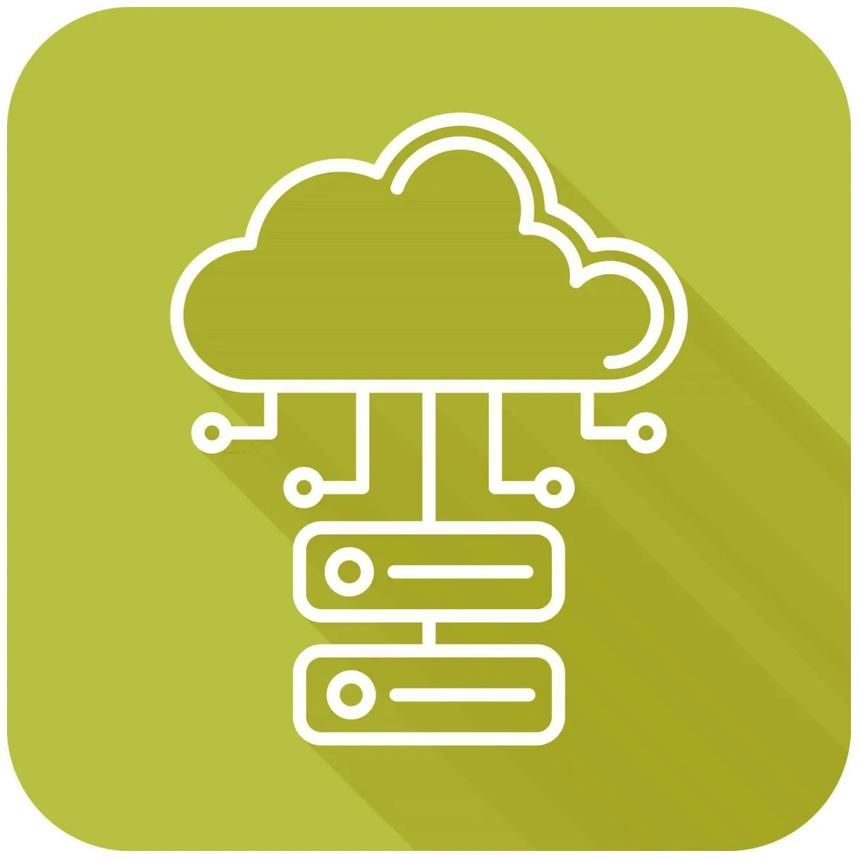 Cloud database vector icon 24904245 vector art at vecteezy