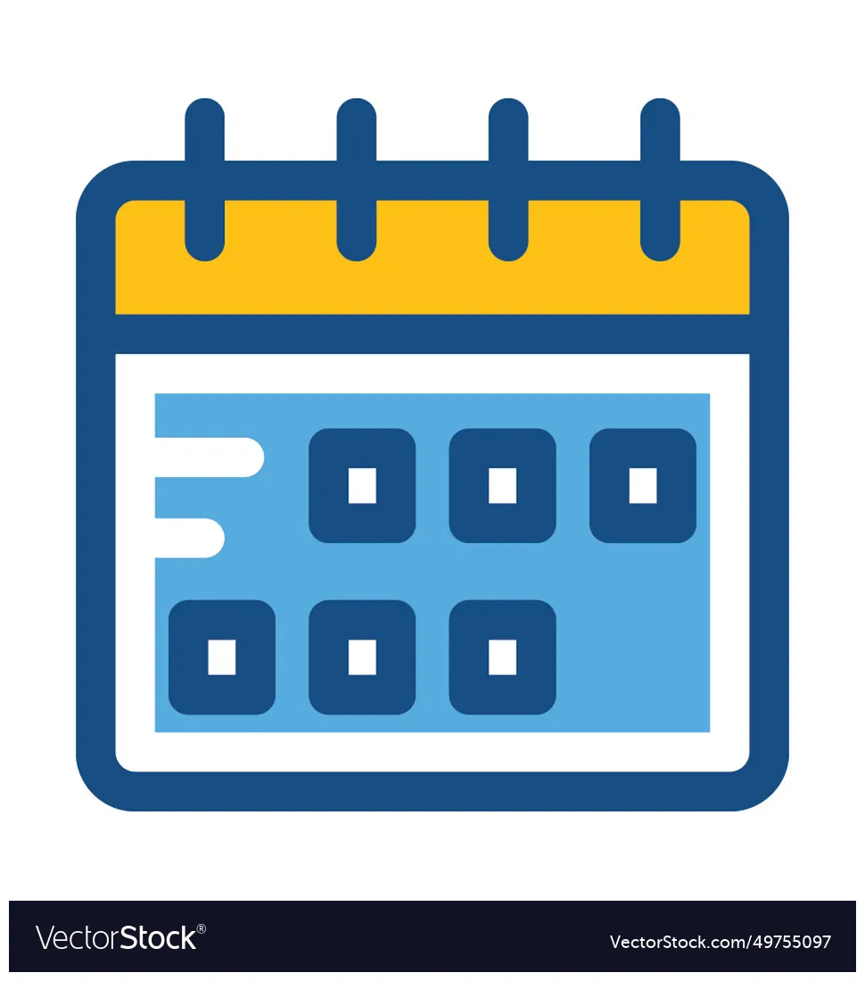 Date icon vector vectorstock