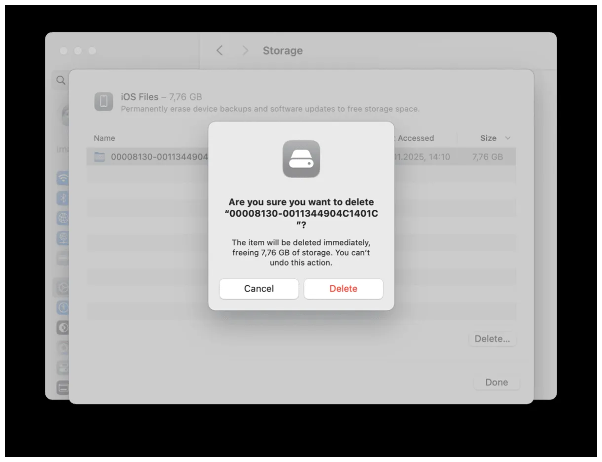 What are ios files on mac and how to delete them