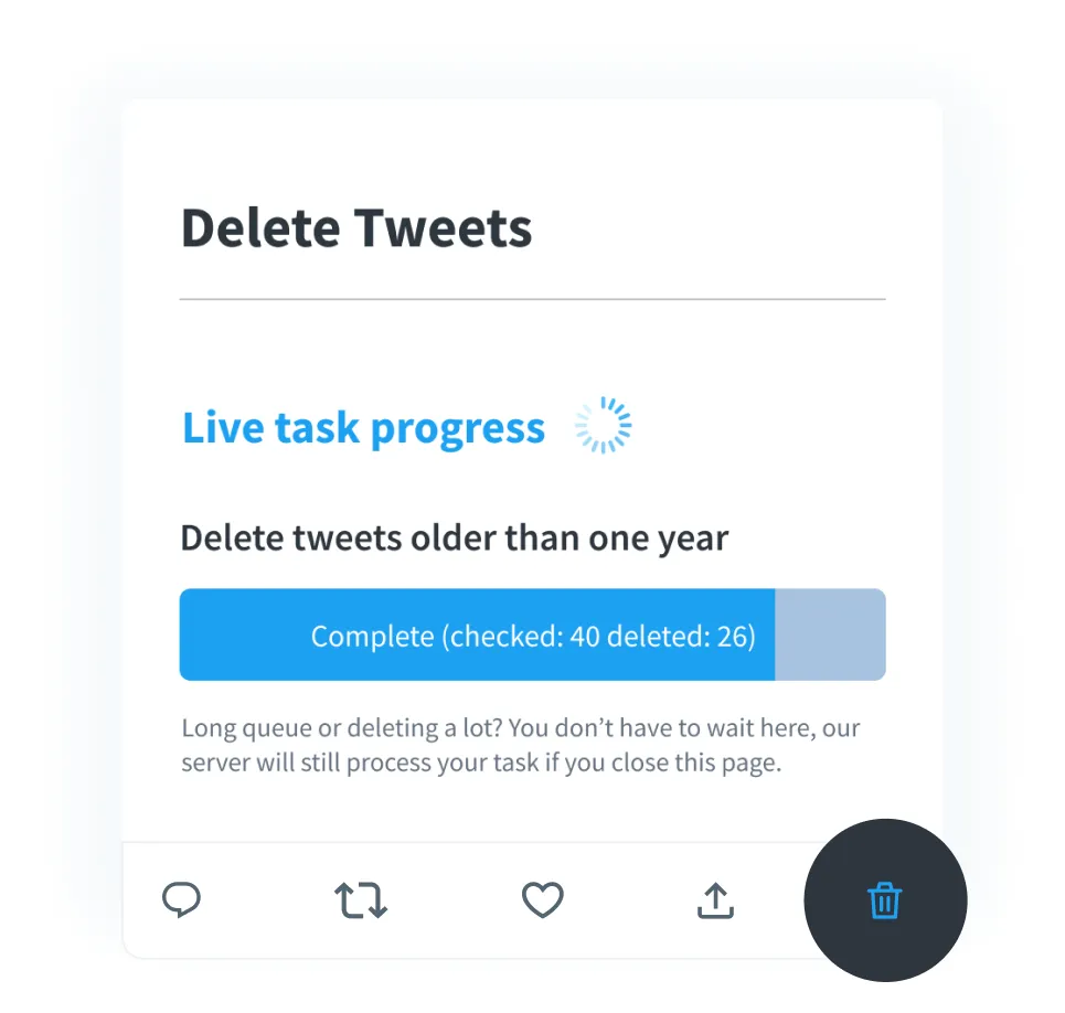 How can you delete all your tweets at once tweetdelete