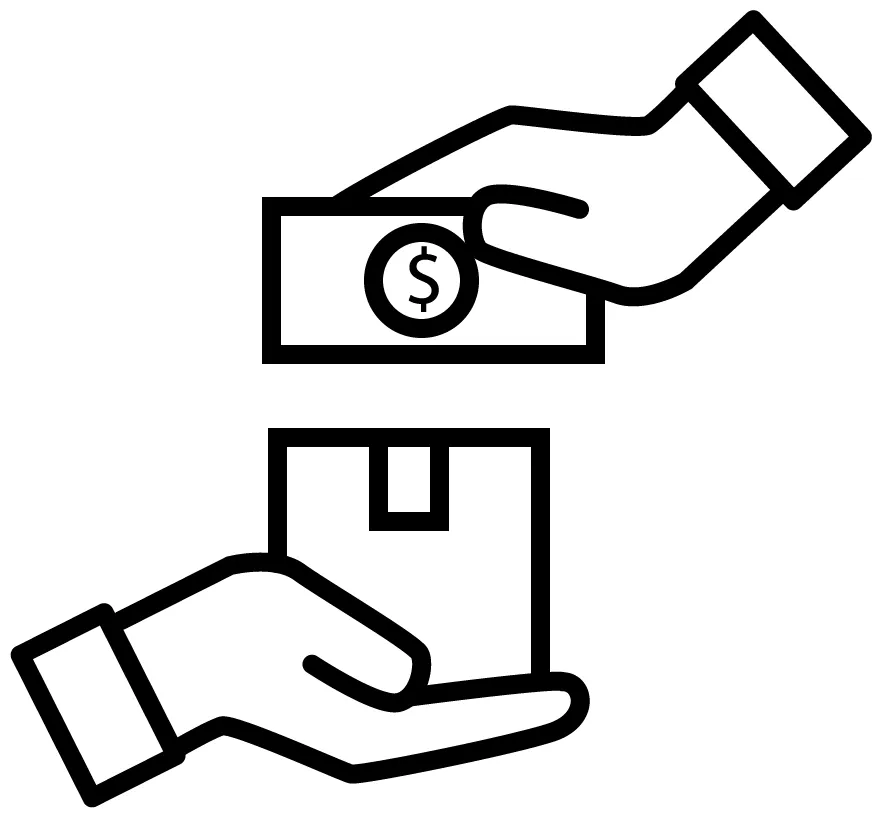 Cash on delivery vector icon [ ] svg and png