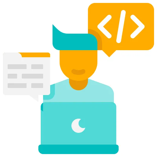 Developer generic flat icon