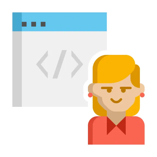 Developer generic flat icon