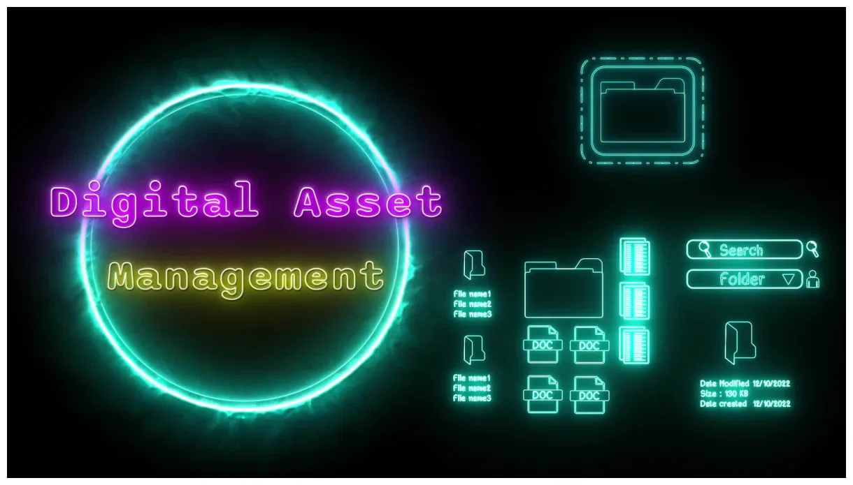 Digital assets stock video footage for