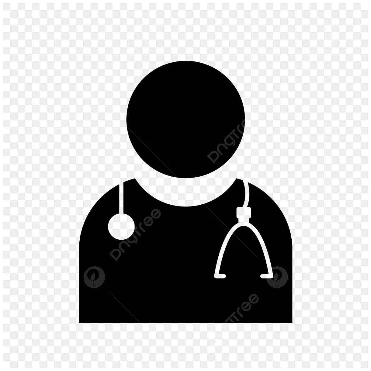 Doctors silhouette png transparent, vector doctor icon, doctor icons