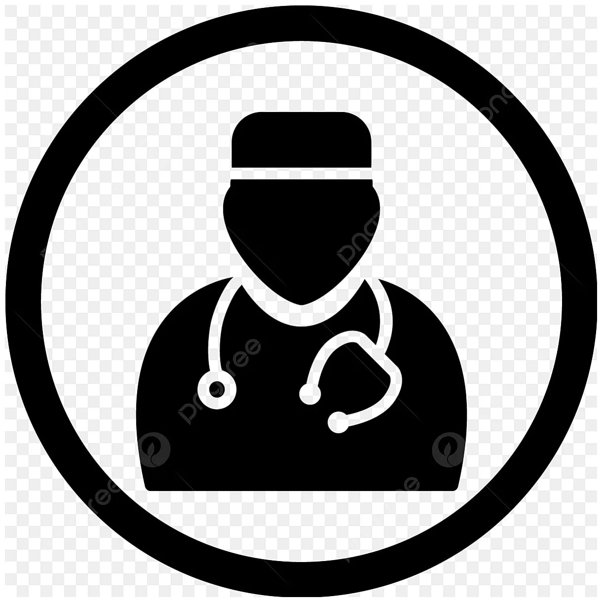 Vector doctor icon, doctor, medical, stethoscope png and vector with